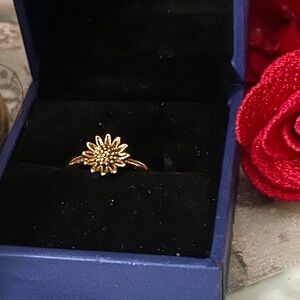 Gold Radiant Ring with Timeless Elegance